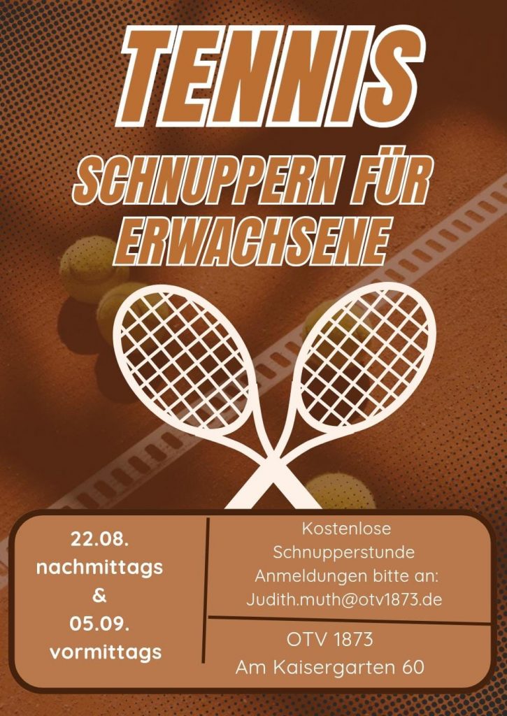OTV - Tennis Schnupperkurs für Erwachsene